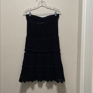 Harold's Charcoal Crochet Skirt